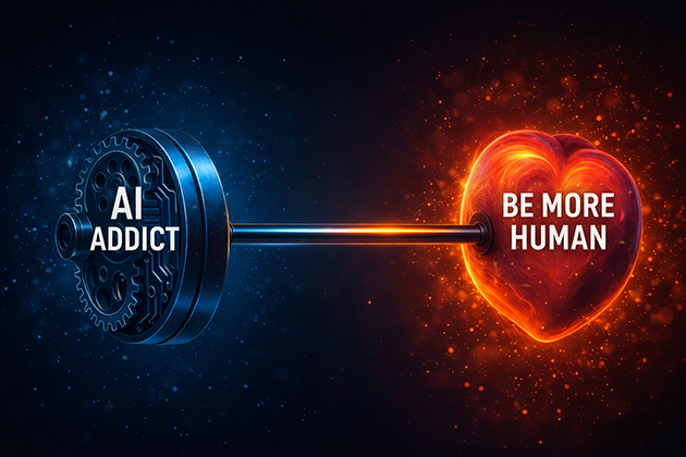 AI Barbell: AI Addict vs Be More Human image